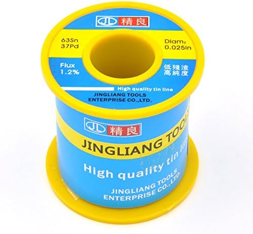Jingliang 63/37 Solder Welding Wire 1.2% Flux Rosin for Soldering (0.02in (0.5mm), 14.11oz (400g))