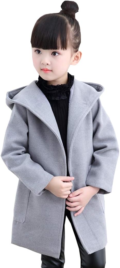 Amazon Angelcity 子供コート 女の子 キッズコート ウールコート フード付き ジャケッ ト アウター 子供用 ダッフルコート 上着 韓国子供服 長袖 防寒 中綿ジャケット 暖か 中綿入り ロング丈 ダッフルコート 裏起毛 ガールズ 通園 秋冬 A342 コート ジャケット 通販