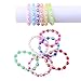 Candygirl Plastic Iridescent Kids Bead Bracelet Kits For Girls Party Favors Assorted 12pcs Per Pack Value Pack