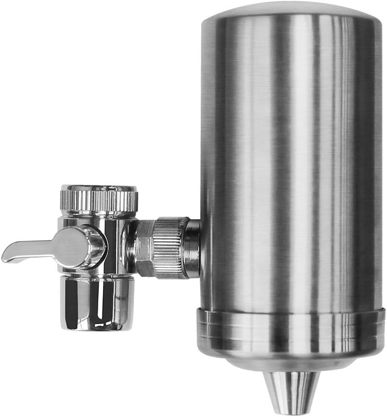 Kowela Faucet Mount Water Filter, SUS304 Stainless Steel Reduce Chlorine,Lead,BPA Free, Water Purifier with 7-Layer UF+ACF Filtration System, Fits Standard Faucets with 1 Filter Cartridge: Home & Kitchen