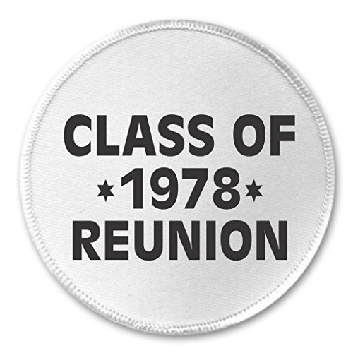 Class of 1978 Reunion 3" Sew On Patch School Graduation
