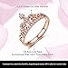 Umode Jewelry Exquisite Crown Shaped Clear Micro Cubic Zirconia Diamond Accented Ring (6)