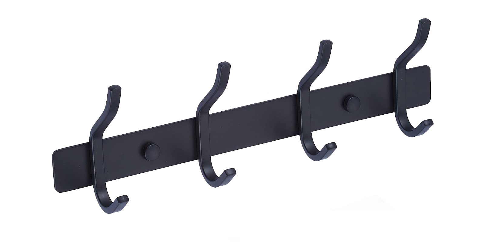 QNIIAED Coat Hooks Wall Mounted,Back of Door Hooks Screw in Metal Heavy Duty Stainless Steel Hanger for Towel,Coat,Robe,Key,Hat,Clothes,Bathroom,Bedrooms（Matte Black