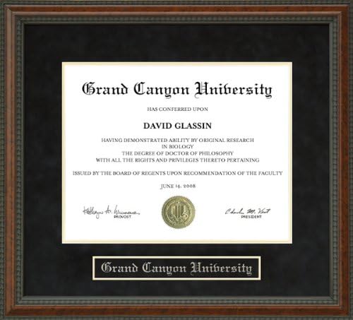 Wordyisms Grand Canyon University (GCU) Diploma Frame - Burl