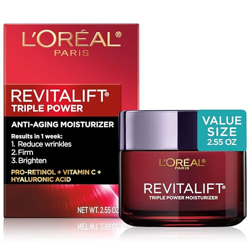 L'Oreal Paris Revitalift Triple Power Face Cream, 2.55 Oz