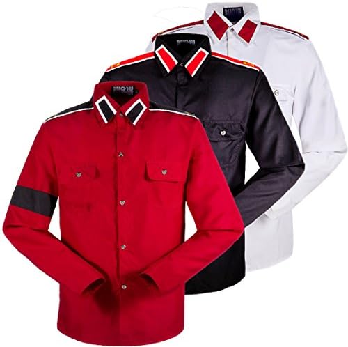 Costume for Michael Jackson CTE Shirts Black/white/red (XL, 3 colour pc)