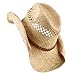 Raffia Hat with Band-Light Brown Band
