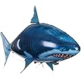 Remote Control Shark Toys Swimming Fish RC Animal Toy Infrared RC Fly Air Balloons Clown Fish Toy Gifts Party Decoration Balloon ANTI-GRAVITY INDOOR TOY HOVERS and FLOATS in MID-AIR (Blue)