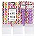 Teenitor Nail Polish Remover Clips Pack of 20, Reusable Toe nail and Finger Nail Art Soak off Cap Clips, UV Gel Polish Remover Wrap Nail Tool with 170 Pack Nail Wipe Cotton Pads - Purple
