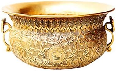 SHIHUA Pure copper basin Bowl pot plate cornucopia Carving