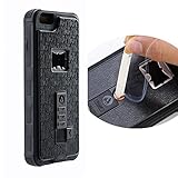 YaMeiDa iPhone 8 7 Plus Cases Cell Phone Skins Protective Cover Durable Shockproof Heavy Duty, Hidden Locked Cigarette Lighter, with Beer Bottle Opener, So Interesting -Black (iPhone 8/7Plus)