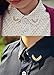 yueton 2 Pairs Metal Wheat Brooch Suit Shirt Collar Decoration Parts