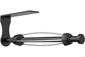 SetSail Paper Towel Holder, Single Hand Operable Paper Towel Holder Under Cabinet with Adjustable Damper Easy Tear Paper Towe