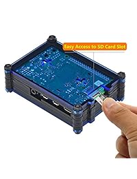 iUniker - Carcasa para Raspberry Pi 4b, Raspberry Pi 4 con ventilador y ventilador
