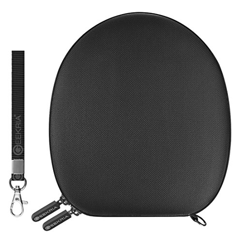 Geekria EJB-0029-06 UltraShell Full Size Hard Headphones Case with Space for Cable, AMP, Earpads, iPod, Parts and Accessories (Black)