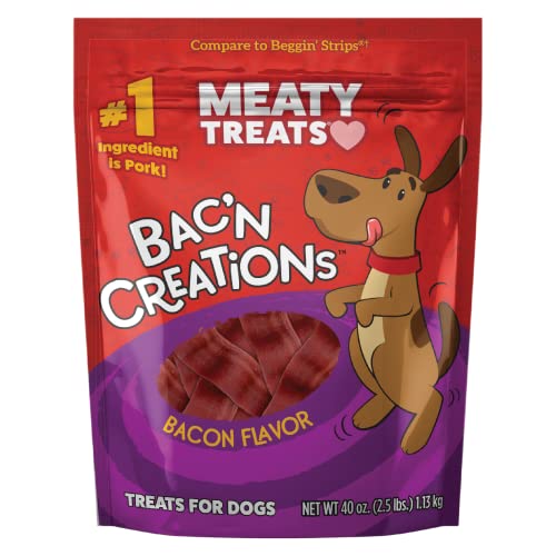 MEATY TREATS BAK’N CREATION DOG TREATS BACON, 25 OZ, 1PIECE