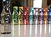 SKYE Bottle - THE COOLEST WATER BOTTLE IN THE WORLD! Frosted & Transparent Soda Bottle Leak Proof BPA Free Sport Wide Mouth Blue Pink Green Black Purple Orange Yellow Red- For Kids Boys Girls Men Women - Infuse with Fruits or Ice for Office Gym Beach Summer Birthday