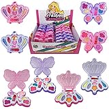 Liberty Imports Petite Girls Cosmetics Play Set - Washable and Non Toxic - Princess Real Makeup Kit with Case - Ideal Gift for Kids (12 Pack Favors)