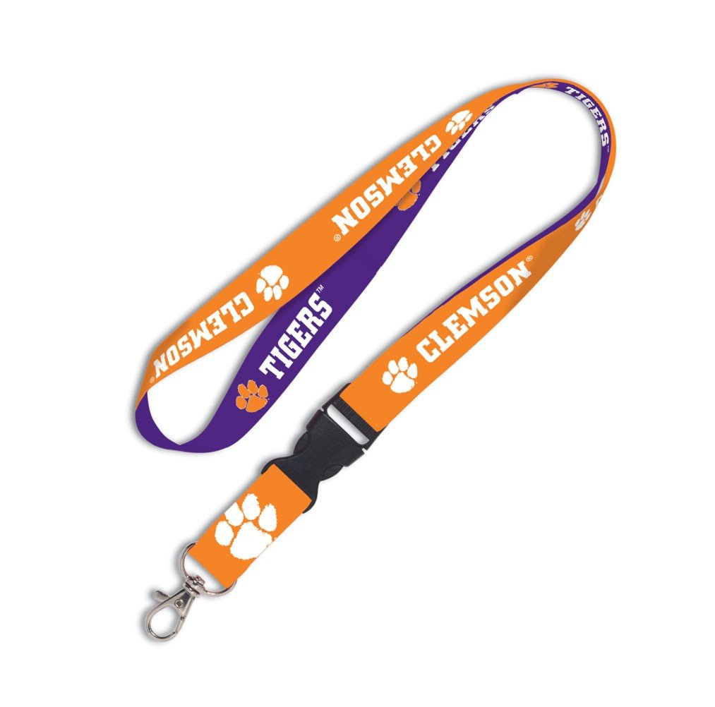 WinCraft NCAA Clemson University 62096011 Lanyard with Detachable Buckle 3 4