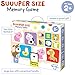 Banana Panda Suuuper Size Memory Matching Kids Game - includes 24 Extra-Large 6” x 6” Cards - Match The Animals or Use as Flashcards - for Toddlers, Boys & Girls, ages 2-4 years