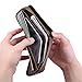 Mens Leather Wallet,E Ekphero Zipper Card Holder RFID Blocking Wallet Coins Purse