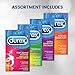 Durex Condom Pleasure Pack Assorted Natural Latex Condoms, 24 Count - An exciting mix of sensation and stimulation