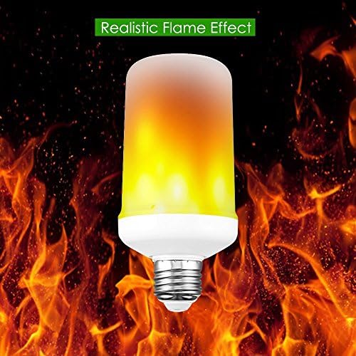 AveyLum LED Flame Bulb E26/ E27 LED Flame Effect Light Bulbs 2 Modes Creative with Flickering Emulation Lamps for Home Dining Hall Lighting Dating Garden Party Christmas