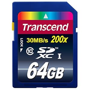 【Amazon.co.jp限定】Transcend SDXCカード 64GB Class10 (無期限保証) TS64GSDXC10E (FFP)