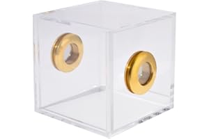 AGTIAAI Jumping Spider Enclosure, Tarantula Enclosure Spider Terrarium Snail Terrarium Jumping Spider Habitat Spider Cage Acrylic Reptile Breeding Box Jumping Spider Enclosure with Dropper Tongs(A)