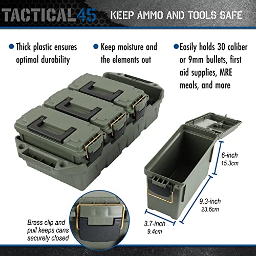 Tactical45 Ammo Storage Crate with Lockable Ammunition Storage Boxes