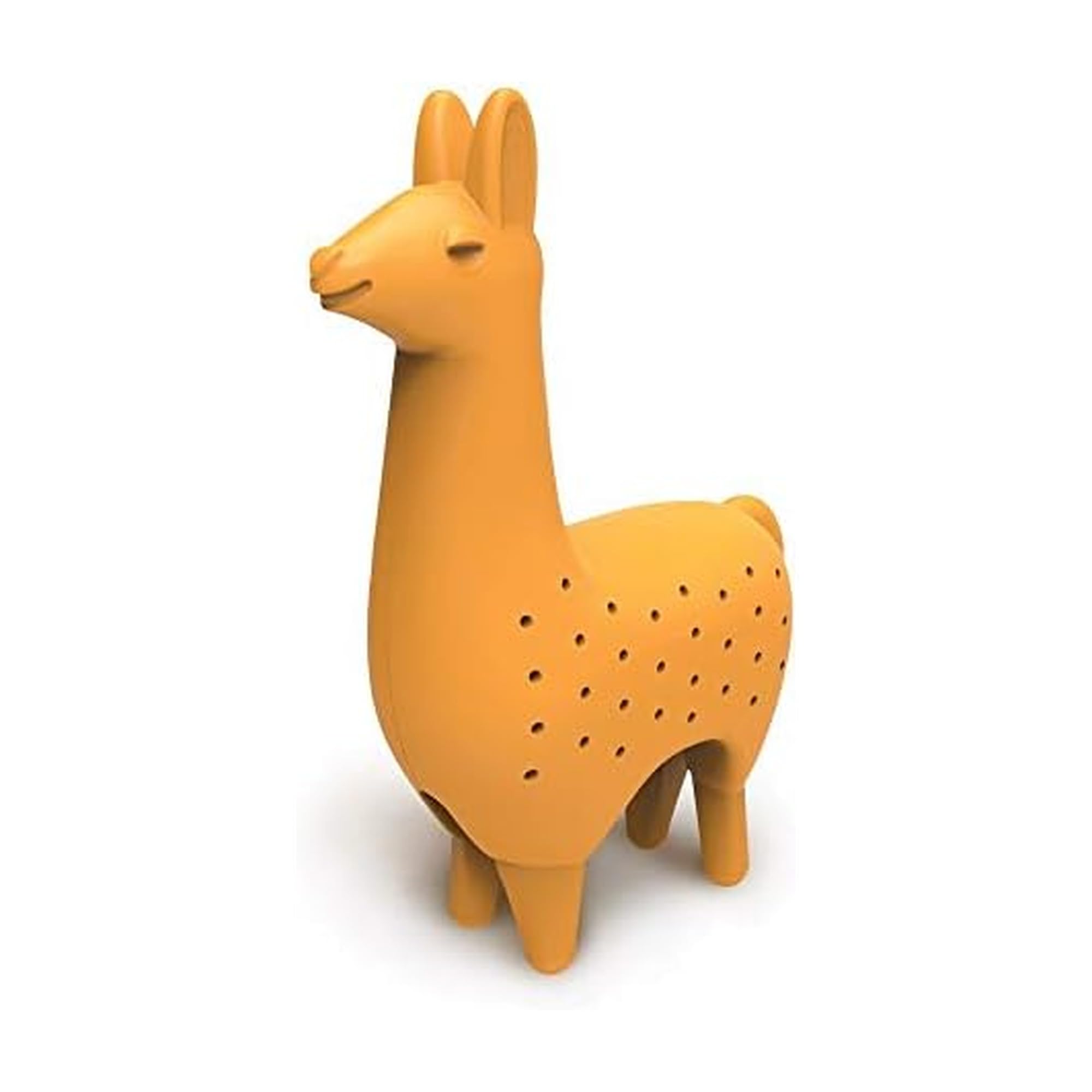 Fred & Friends 5228626 Silicone Como Llama Tea Infuser, Plastic, Orange