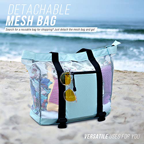 4 LILICALL+Mesh+Beach+Tote+Cooler