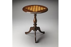 Beaumont Lane Round Game Table in Dark Brown