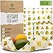 Beeswax Food Wrap Set | 3- Pack Reusable Bees Wax Cover Paper Wraps for Food Storage | Eco Friendly, Sustainable, Plastic Free Beeswrap Set| Small, Medium & Large Bee Wrap for Home & Outdoors