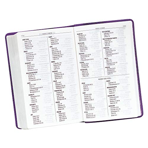 KJV Holy Bible, Giant Print Standard Bible, Purple Faux Leather Bible w/Ribbon Marker, Red Letter Ed - //medicalbooks.filipinodoctors.org