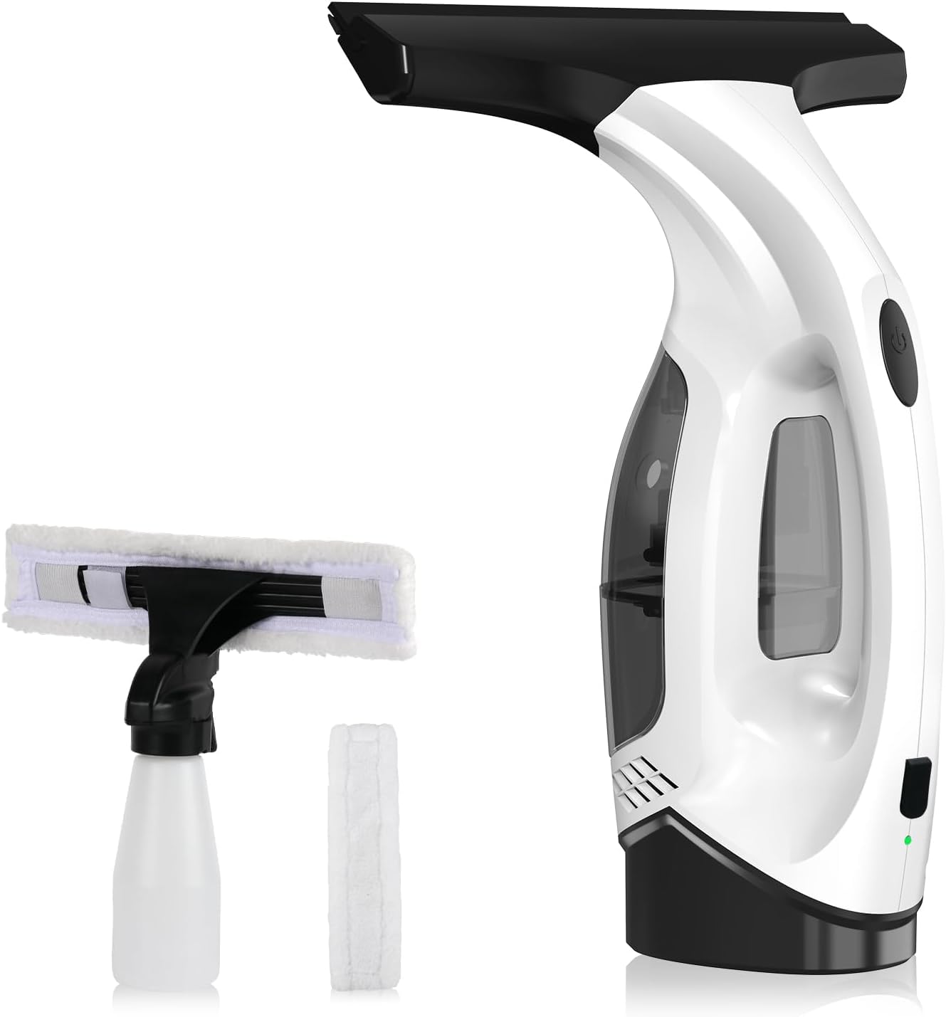 Photo 1 of ***********MISSING CHARGING CORD**********
ZRHI Window Vacuum Squeegee Cordless, 2000Pa Electric Window Cleaner Tool with 2200mAh & 150ml Water Collection Tank, Window Cleaning Kit Shower Squeegee for Glass Doors, Windows, Mirrors, Car (White)