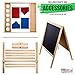 US Art Supply Cardiff Children's Art Activity Easel with Easel Paper Roll, 2 Large Storage Bins and Now 6 No-Spill Child's Paint Cups and Lids