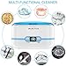 Aucma Ultrasonic Cleaner Professional Ultrasonic Jewelry Cleaners with Digital Timer for Jewellery Eyeglasses Lenses Necklaces Watches Rings Denture Coins, 20 Oz (Blue)