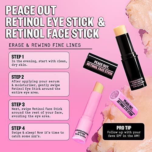 Peace Out Skincare Retinol Eye Stick Daily Under Eye Retinol Serum