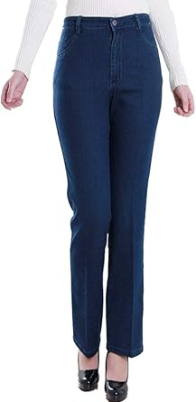 ladies elasticated waist jeans