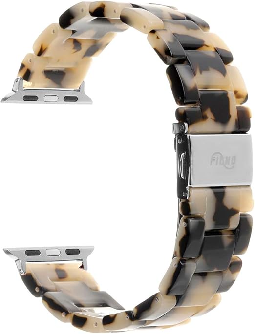 Amazon Fiano 樹脂製腕時計バンド ファッション交換用リストバンド Apple Iwatchシリーズ3 2 1に対応 ステンレススチールバックルストラップ レディース メンズ 38 Mm スマートウォッチアクセサリ 通販