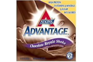 Atkins Ready To Drink Shake, Dark Chocolate Royale, 11-Ounce Aseptic Containers (Pack of 12)