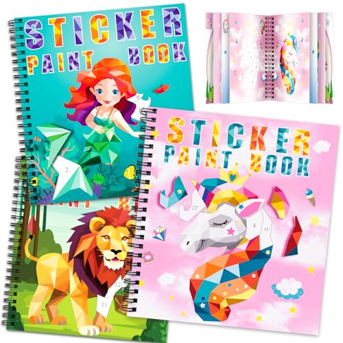 TCJJ 3 Book Stickers For Children From 3 To 8 Years, 30 Images For Girls, Improve Intelligence, For Little Ones