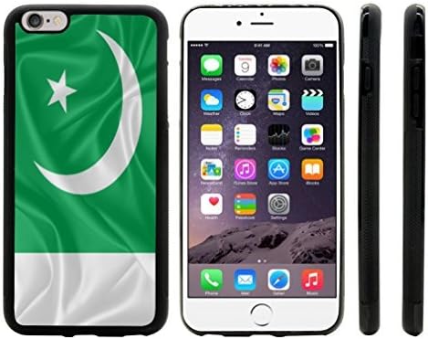 Rikki KnightTM Pakistan Flag Design iPhone 6 Plus Case Cover (Black Rubber with front bumper protection) for Apple iPhone 6 Plus by lolosakes