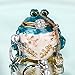 YU FENG Hinged Frog Trinket Jewelry Box Crystal Jeweled Small Cute Frog Animal Figurines Collectible