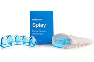 NABOSO Splay 2.0 Gel Toe Separators for Women & Men | Improves Toe Alignment, Relieves Foot Fatigue & Supports Natural Foot Posture - Durable, Comfortable Design for Daily Use | Pack of 1 - Blue