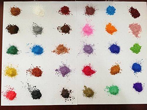 Soap Dye - Mica Powder Pigments for Bath Bomb - Soap Making Colorant - Candle Making, Eye Shadow, Blush, Nail Art, Resin Jewelry, Artist, Craft Projects (30 Colors (0.18 oz Each))
