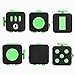 Fidget Cube Relieves Stress and Anxiety for Children and Adults Anxiety Attention Toys 6 Colors (Black-Green)