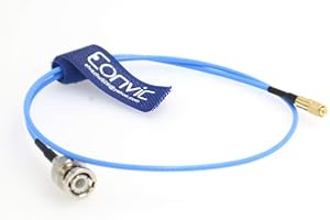 Eonvic Microdot M5 to BNC Male Vibration Acceleration Sensor Cable Low Noise 10-32UNF Signal Cable (Straight Microdot M5, 50cm)