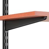 Knape &amp; Vogt, Black, John Sterling Dual Trak Adjustable Wood Shelf Bracket, 11-Inch, 0122-11BK, 11 Inch
